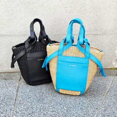 VIOLAd'ORO アバカトートバッグ　light blue Tote bag | VIOLAd'ORO OFFICIAL STORE