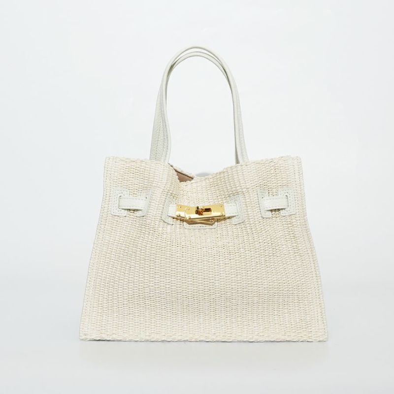 VIOLAd'ORO 2wayラフィアトートバッグ SANDRO / V-8864 | VIOLAd'ORO OFFICIAL STORE